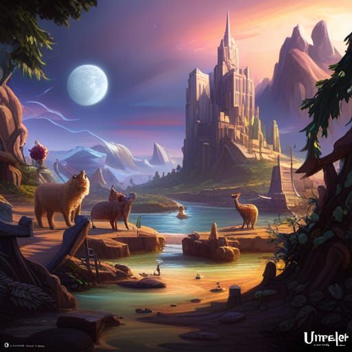 Fantastical Merpets Concept Art in Detailed Digital Painting