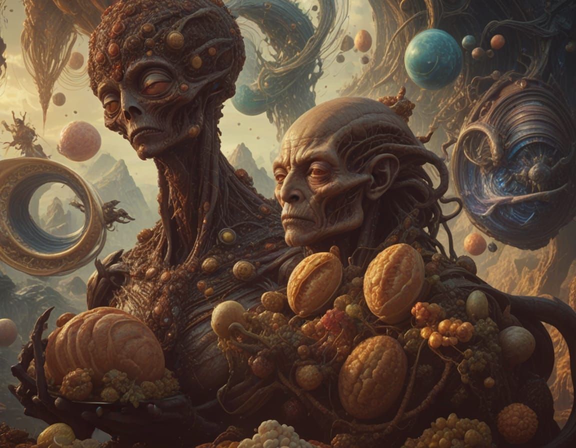 'Bearing Bread' 
Wonder what the gigantic 'marrow bone' is f...