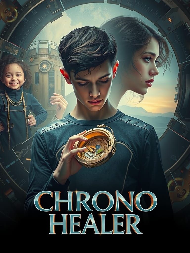 Cyberpunk Time Healer in a Fractured Timeline