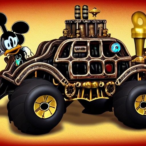 Steampunk Kingdom Hearts Monster Truck Rally