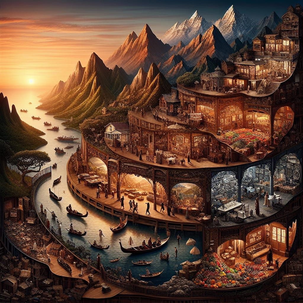 Panoramic Scenes: A Journey Through Art