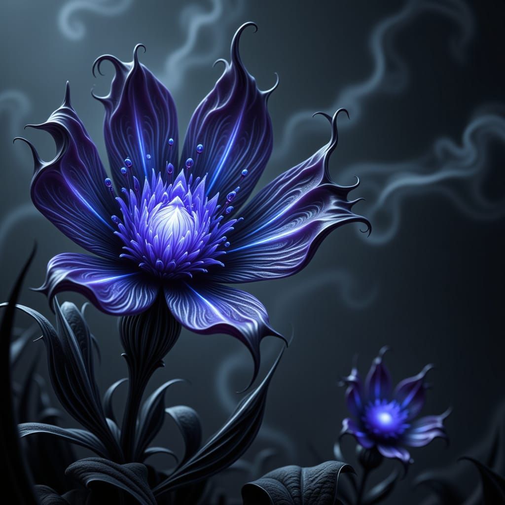 Holographic Fairy Emerges from Biomechanical Flower in Dark ...