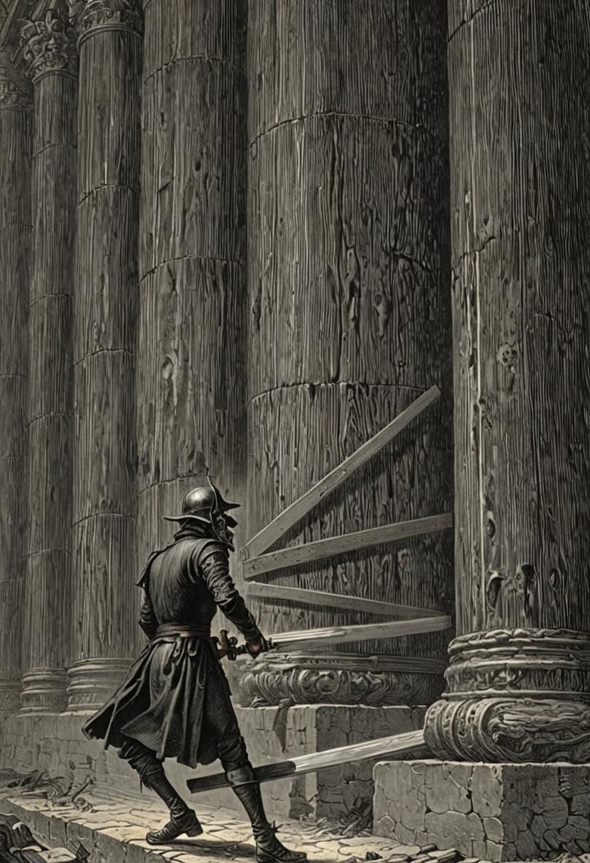 Emotional Turmoil: A Doré-Inspired Dark Fantasy