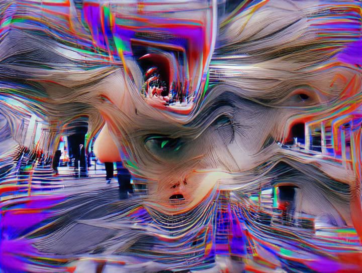 Abstract Distortion Generated By AI