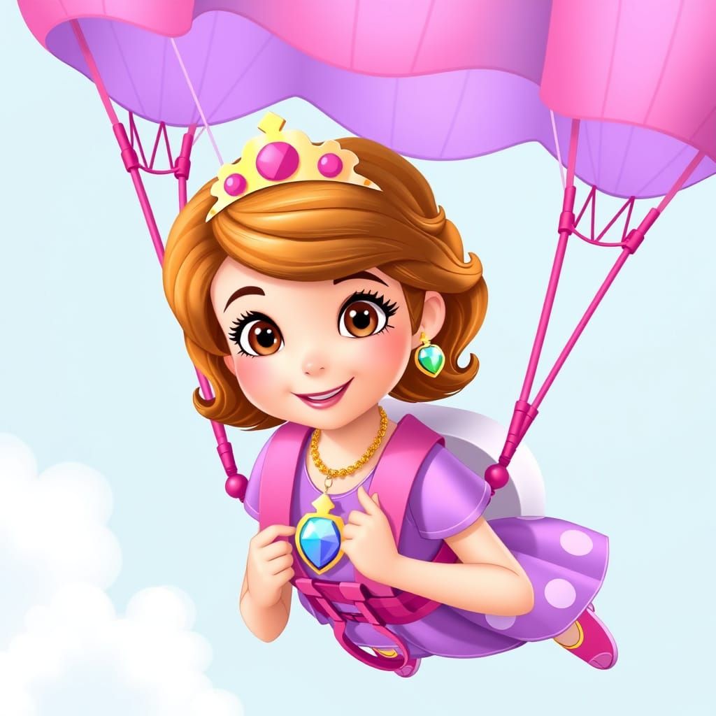 Princess Sofia with Amulet and Parachute