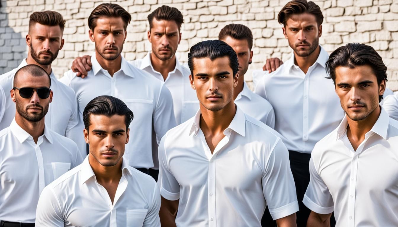 Handsome Italian Teenager with Bodyguards