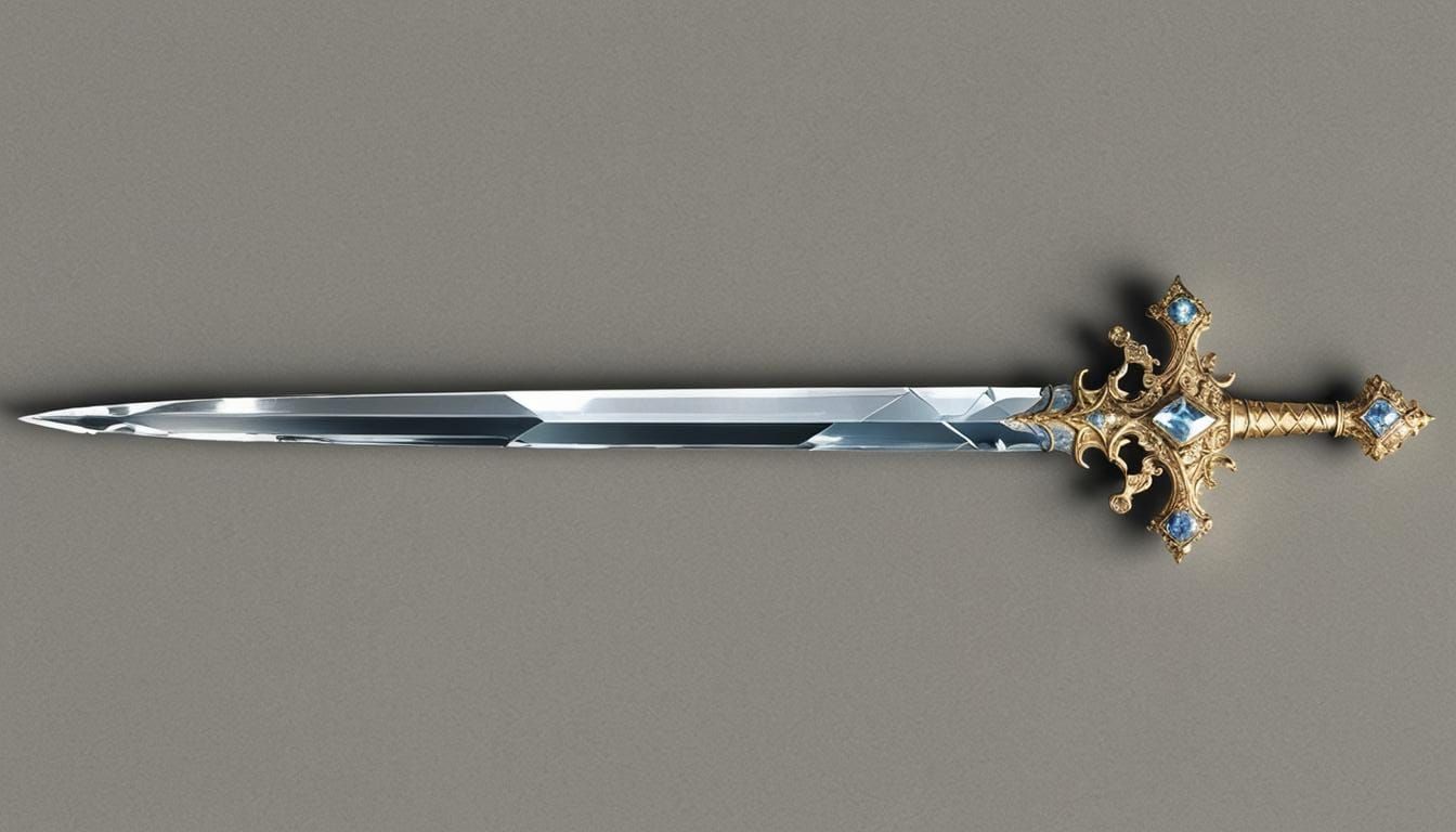 Crystal Longsword with Diamond Hilt