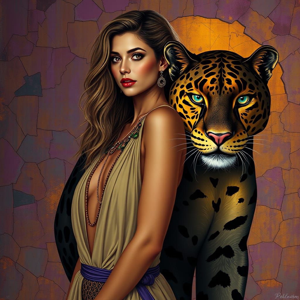 in the style of Megan Morrison: a highly stylized glamourous fashion illustration of a tall, sleek elegant woman wearing...