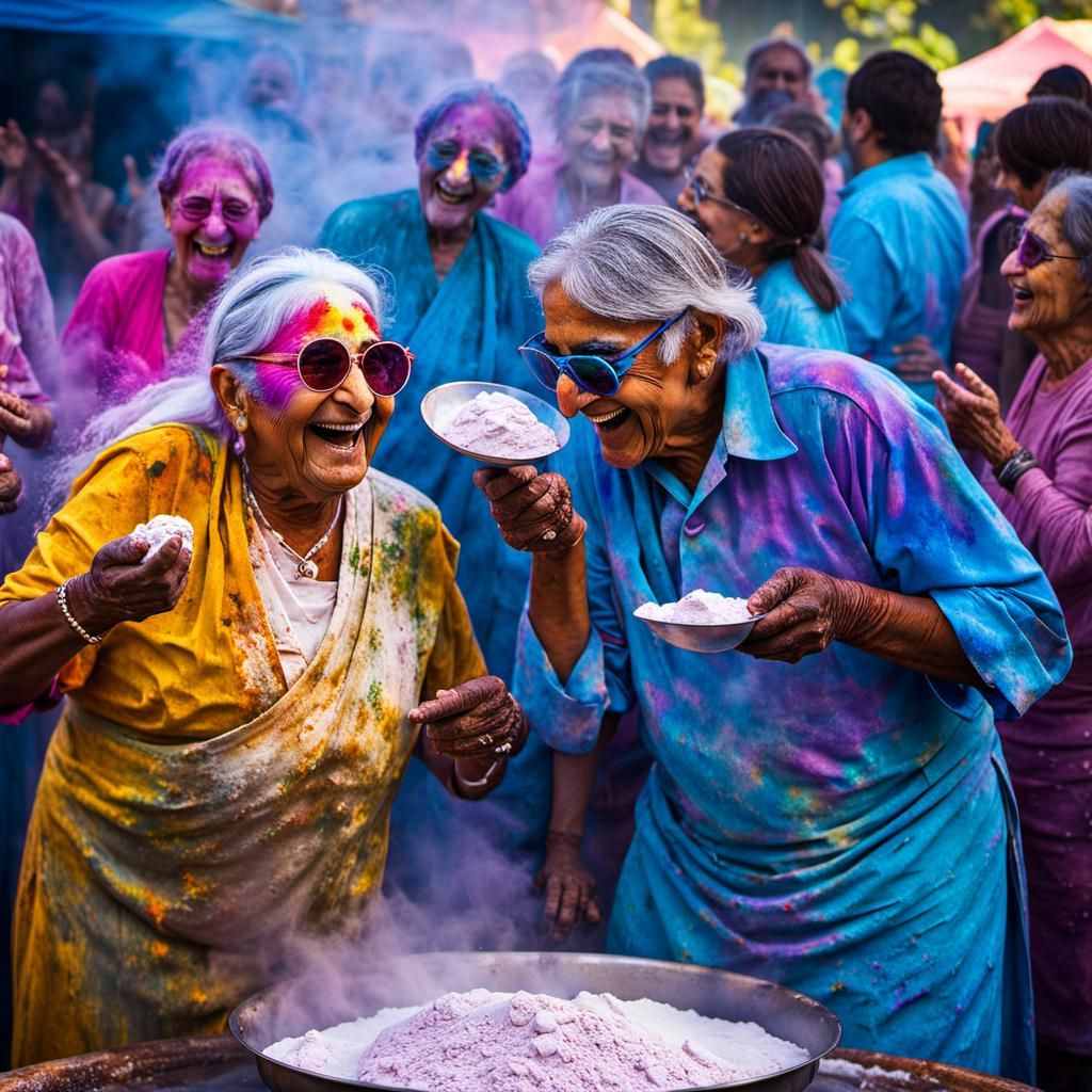 Nursing Home Holi Pie Baking Competition