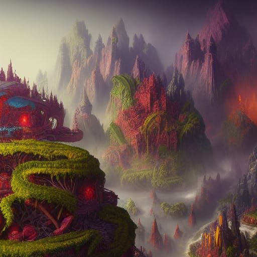 Infinite Food: Detailed Matte Painting in Deep Color