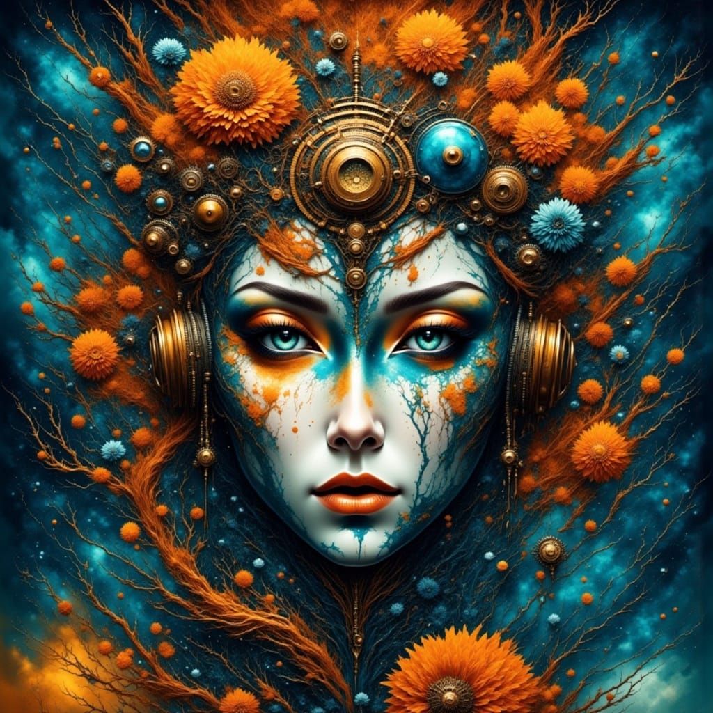 Steampunk Fairy in a Celestial Darkwater World