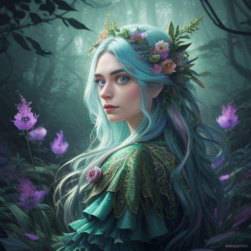 Katja in Whimsical Forest, Concept Art