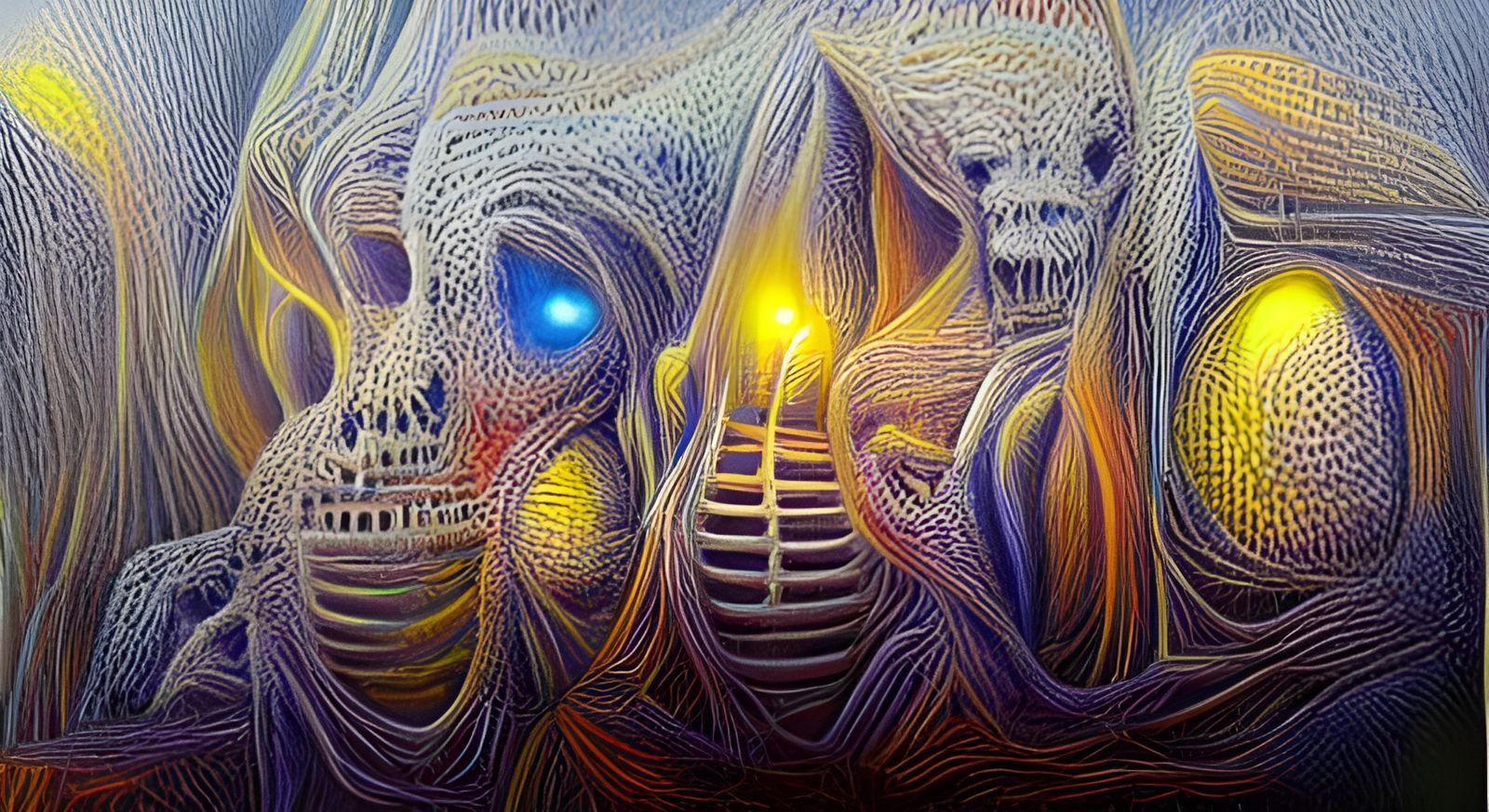 Abstract "Boo" Concept Art in Fauvist Style