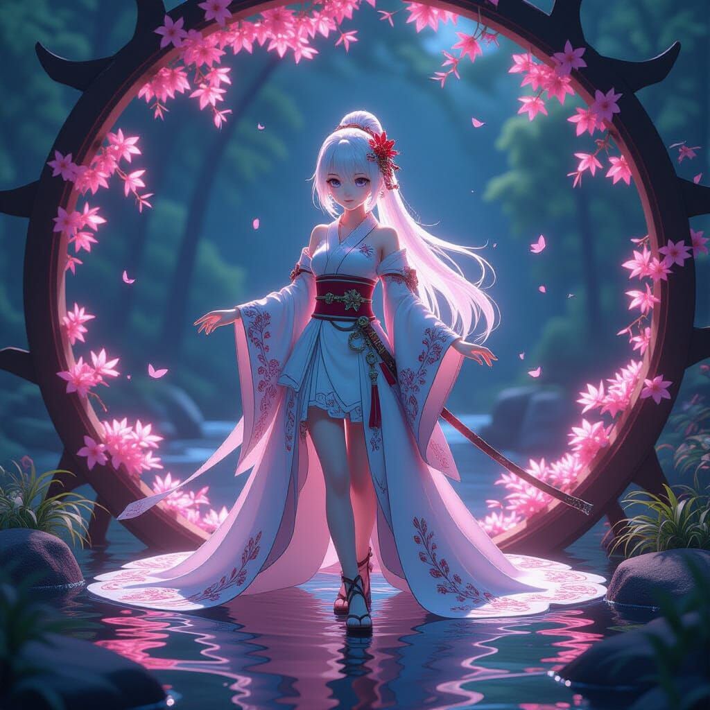 Love in the Last Life: 3D Anime Fantasy Scene