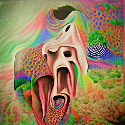 Surreal Psychedelic Horror Art: No Mouth, Must Scream