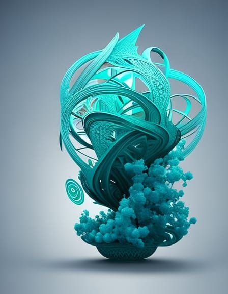 Luminous Beam Encased in Shadows: Digital Art