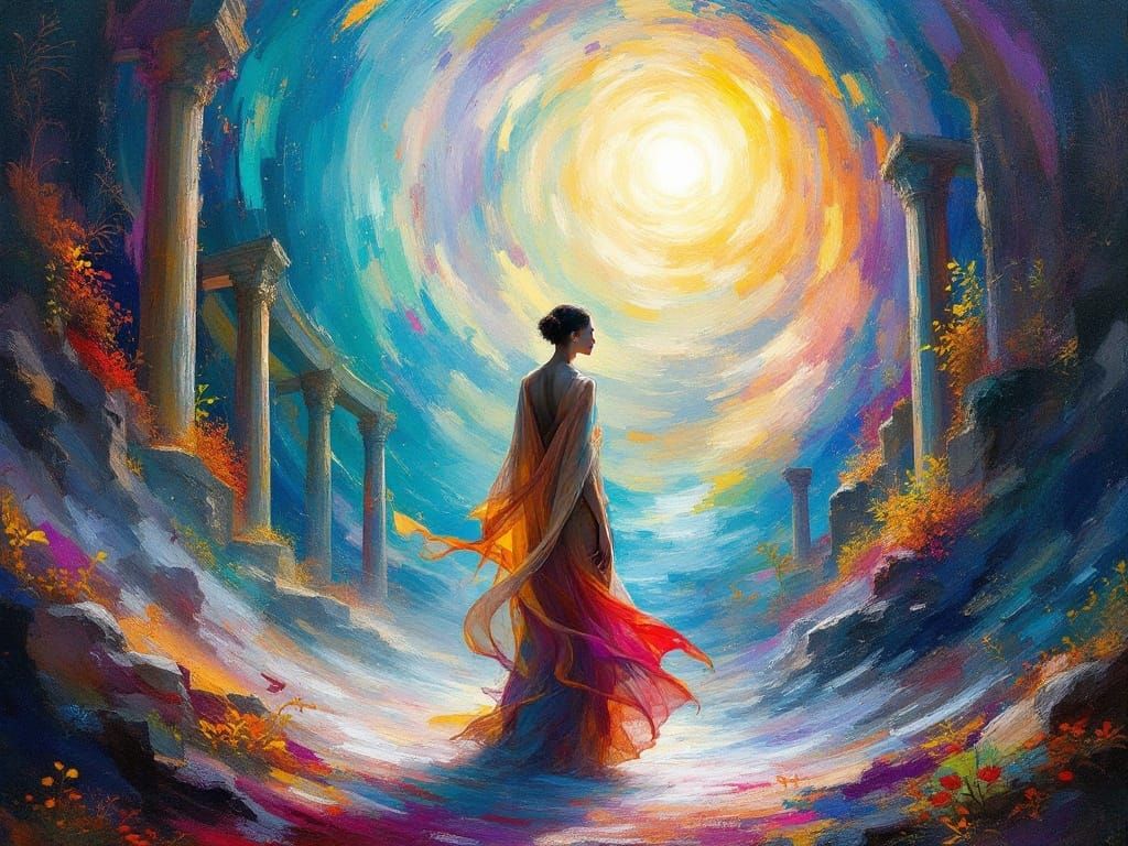 Modern Enlightenment Ascends in Vibrant Neo-Impressionist Ma...
