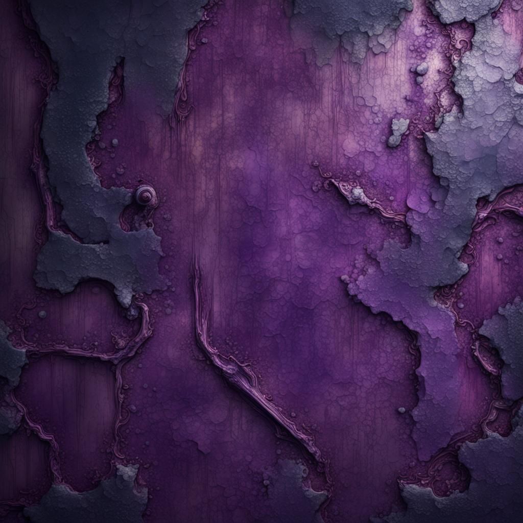 Hyper Realistic Grungy Purple Grungy Texture on Navy-Blue Rustic Wall
