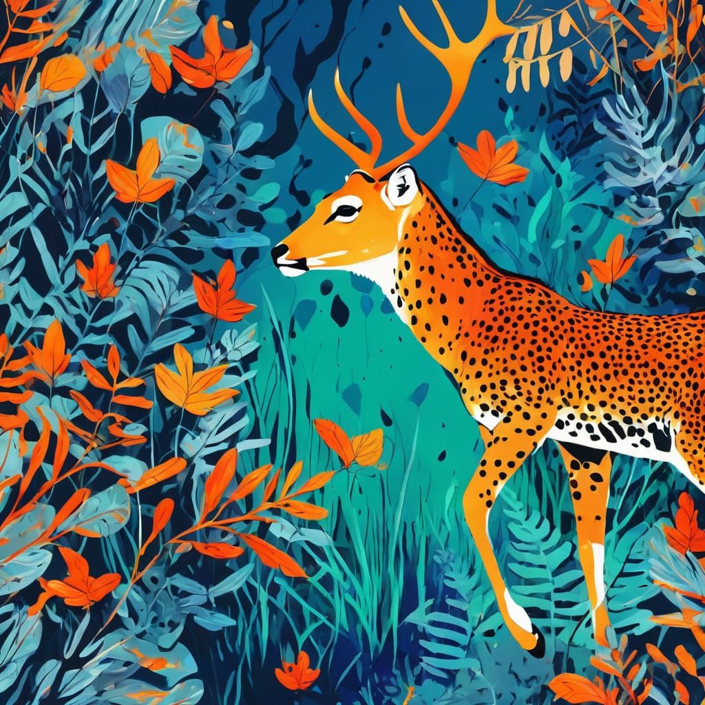 Vibrant Wildlife in Abstract Slow Motion