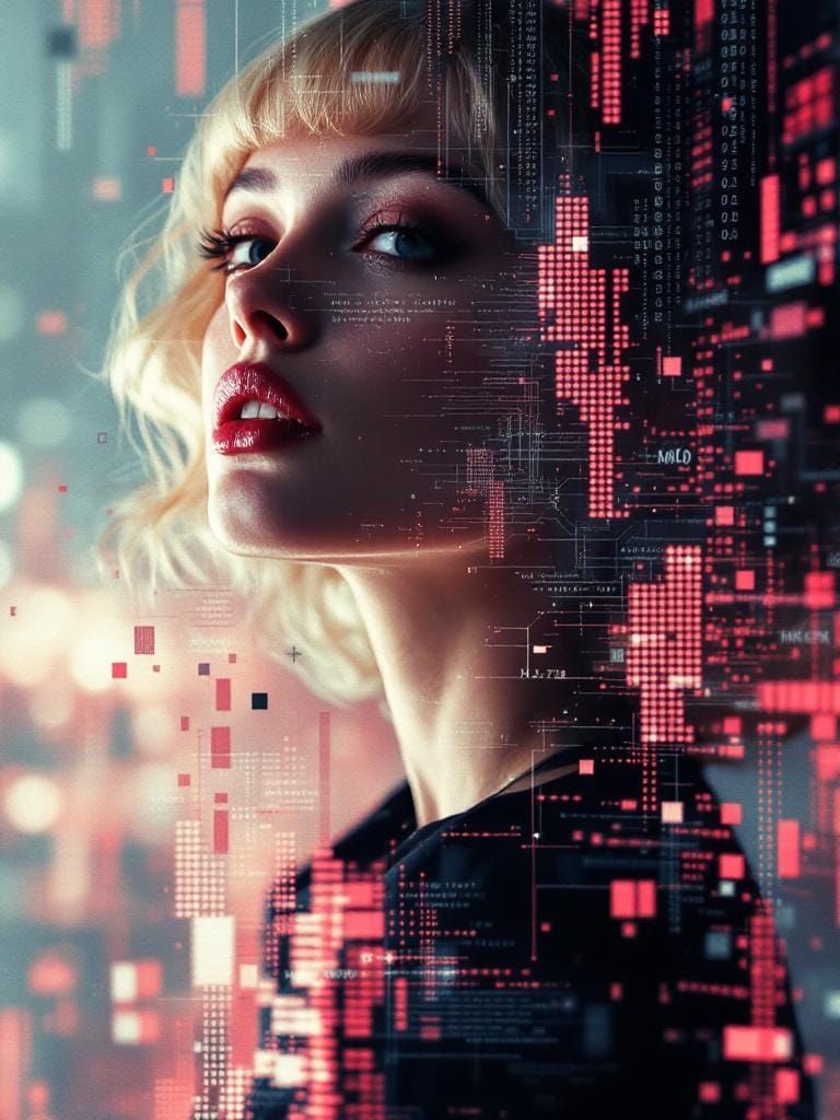 Glitch Fractal Fusion: Digital Artifacts Reveal Reality