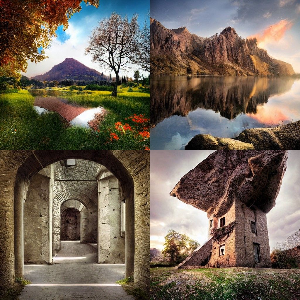 Abstract Portrait in Vibrant Impasto Style