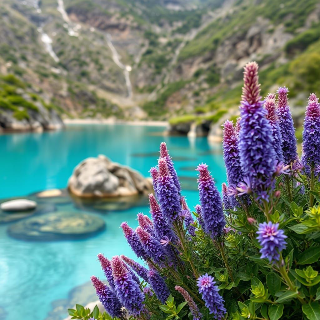 Turquoise and Purple Dreamscape