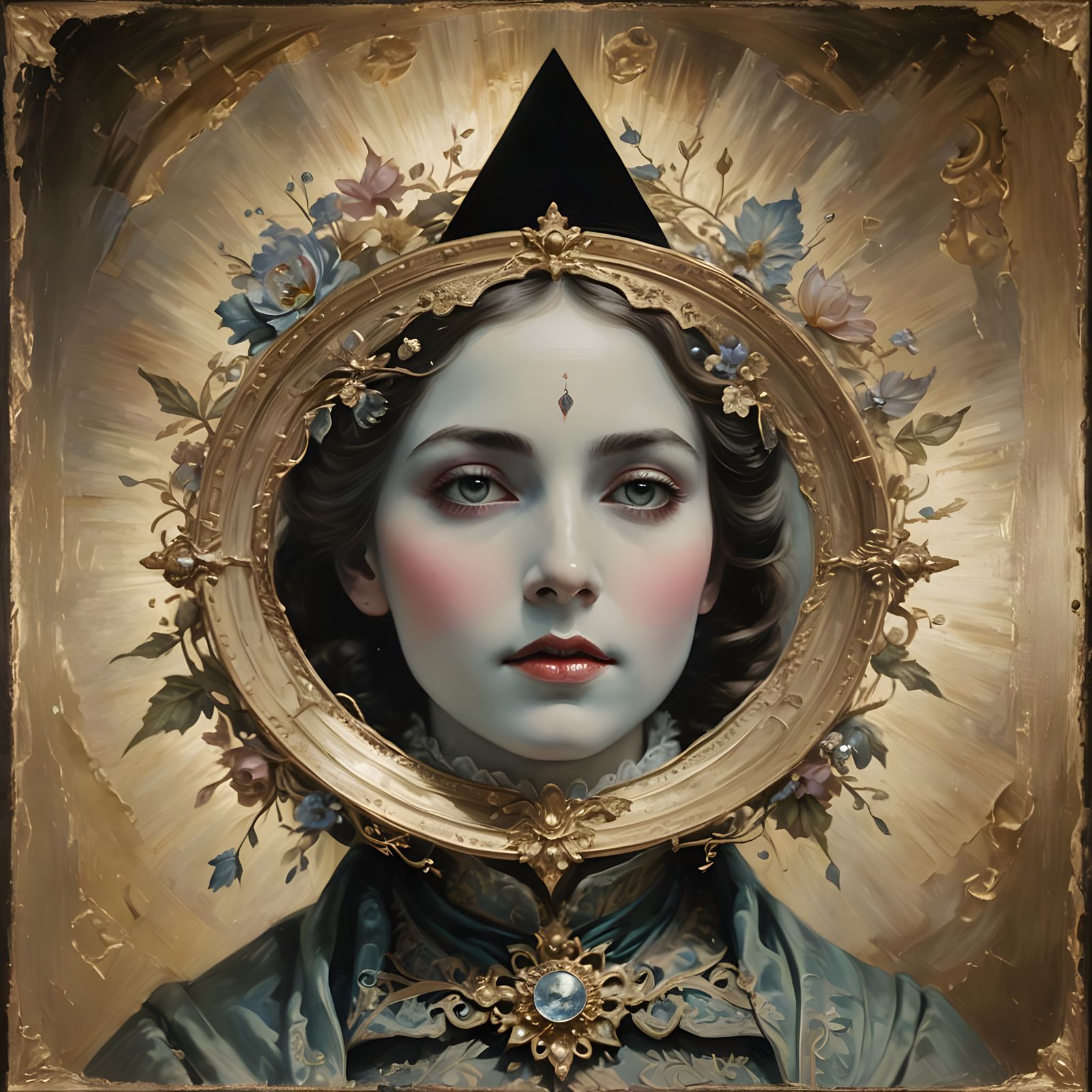 Elegant Victorian Scene in Pastel Colors