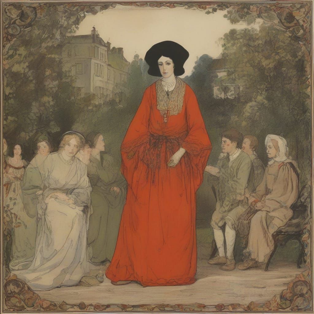 Vampire Lord Stalks in Darkness, Retro Illustration