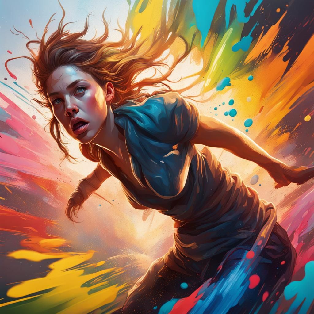 Hyperrealistic Splash Art Concept with Dramatic Lighting