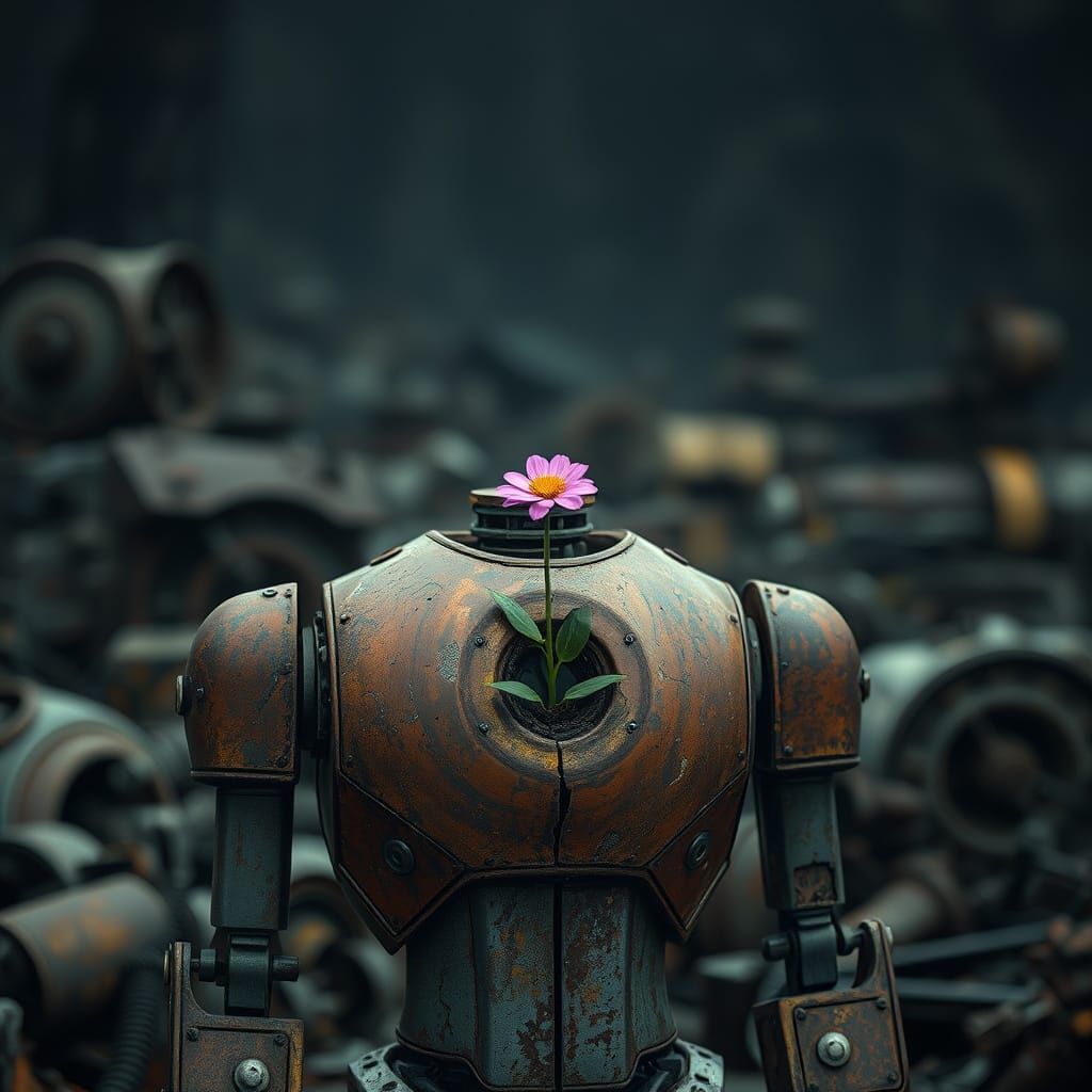 Hope Sprouts: Flower in Robot's Chest