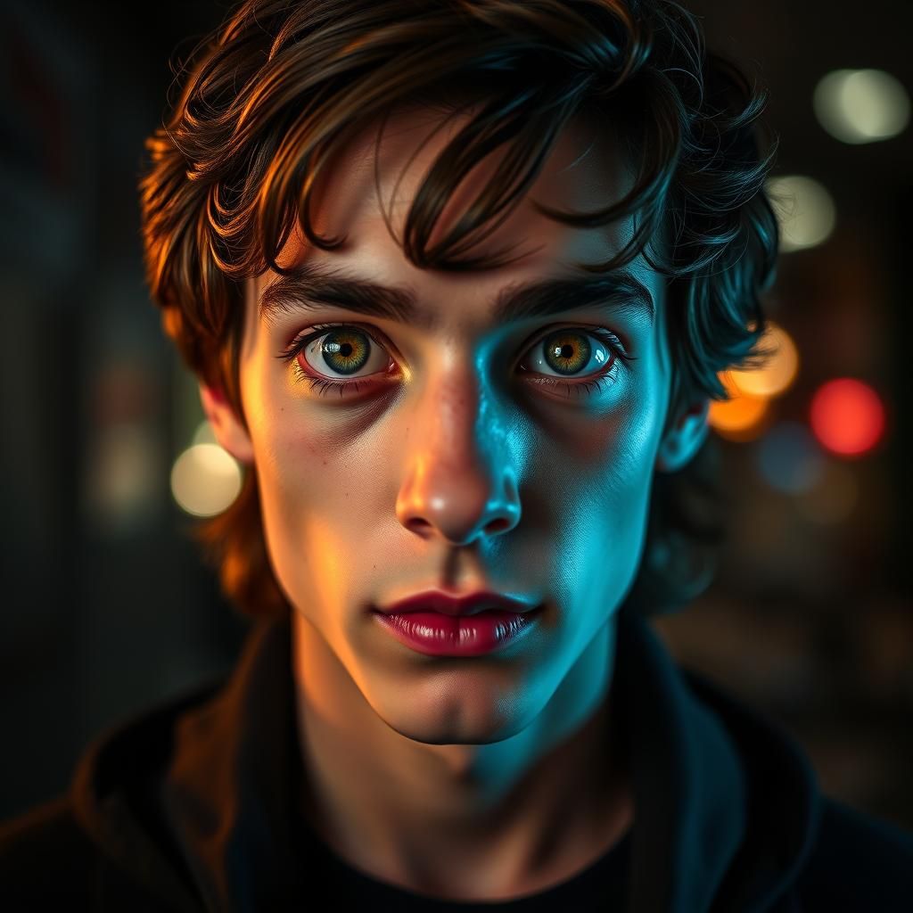 Humorous Portrait in Comic Book Style