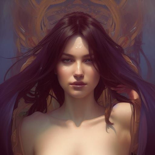 Detailed Portrait of a Beautiful Maiden