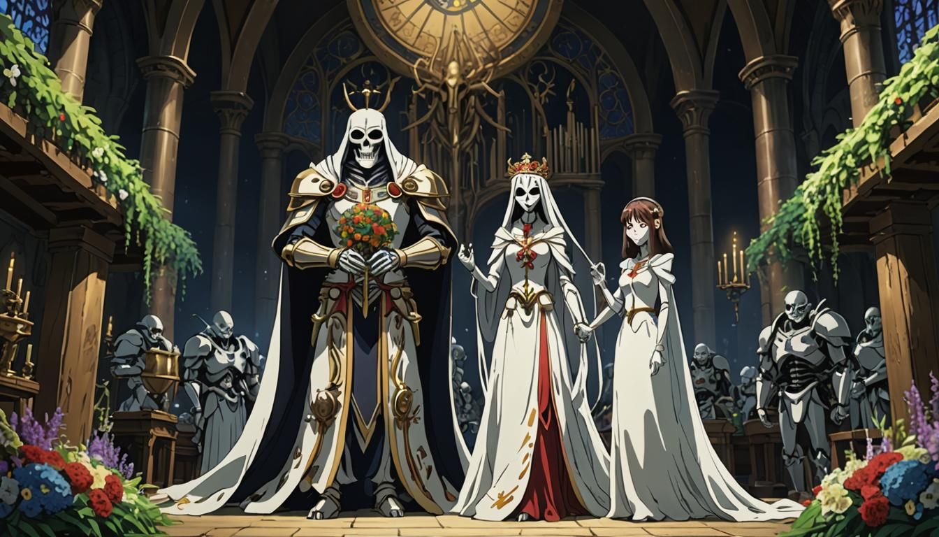Ainz Ooal Gown and Albedo's Anime Wedding