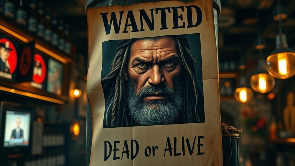 Captain Harlock Wanted Poster in Sci-Fi Cantina