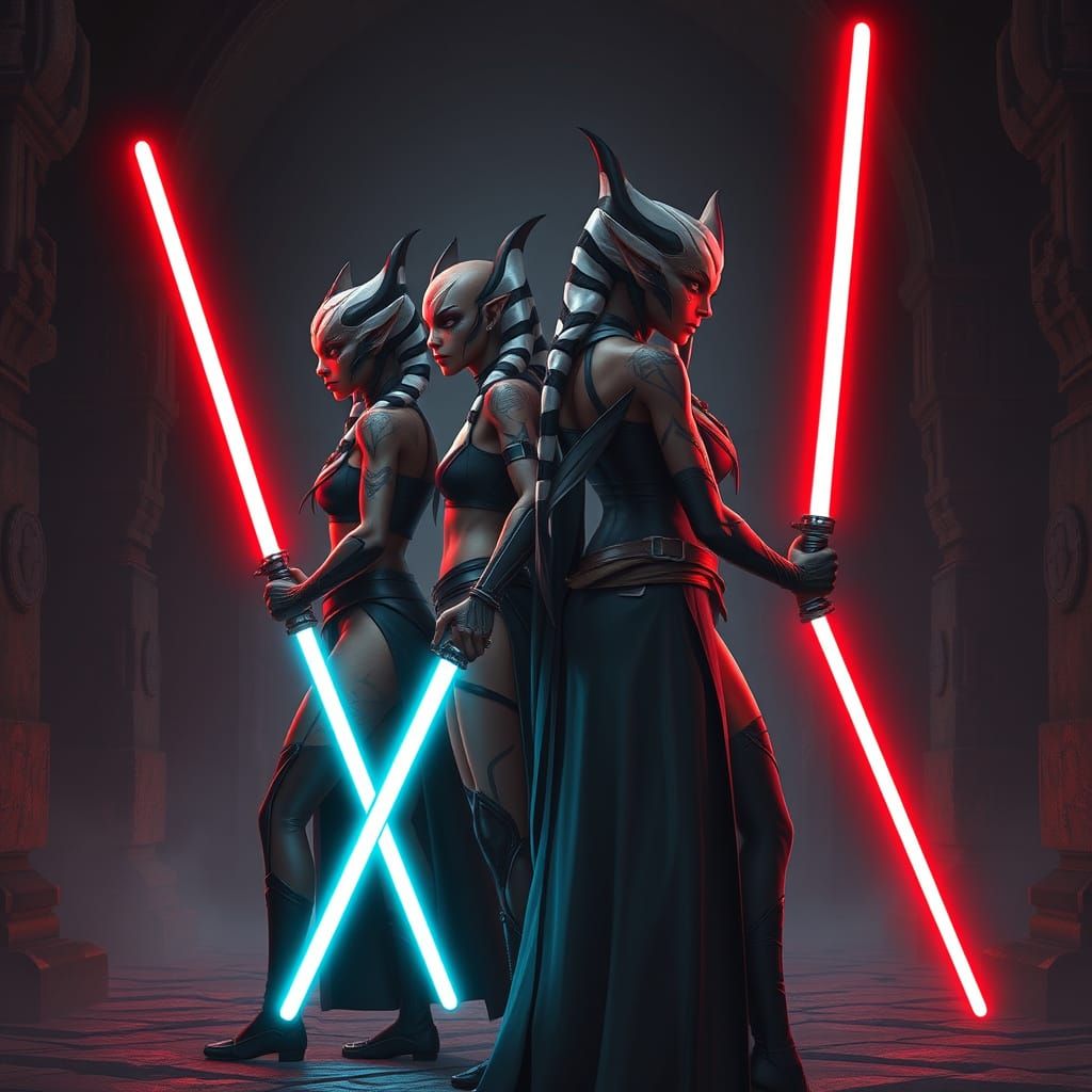 Four Warriors in Ancient Sith Temple