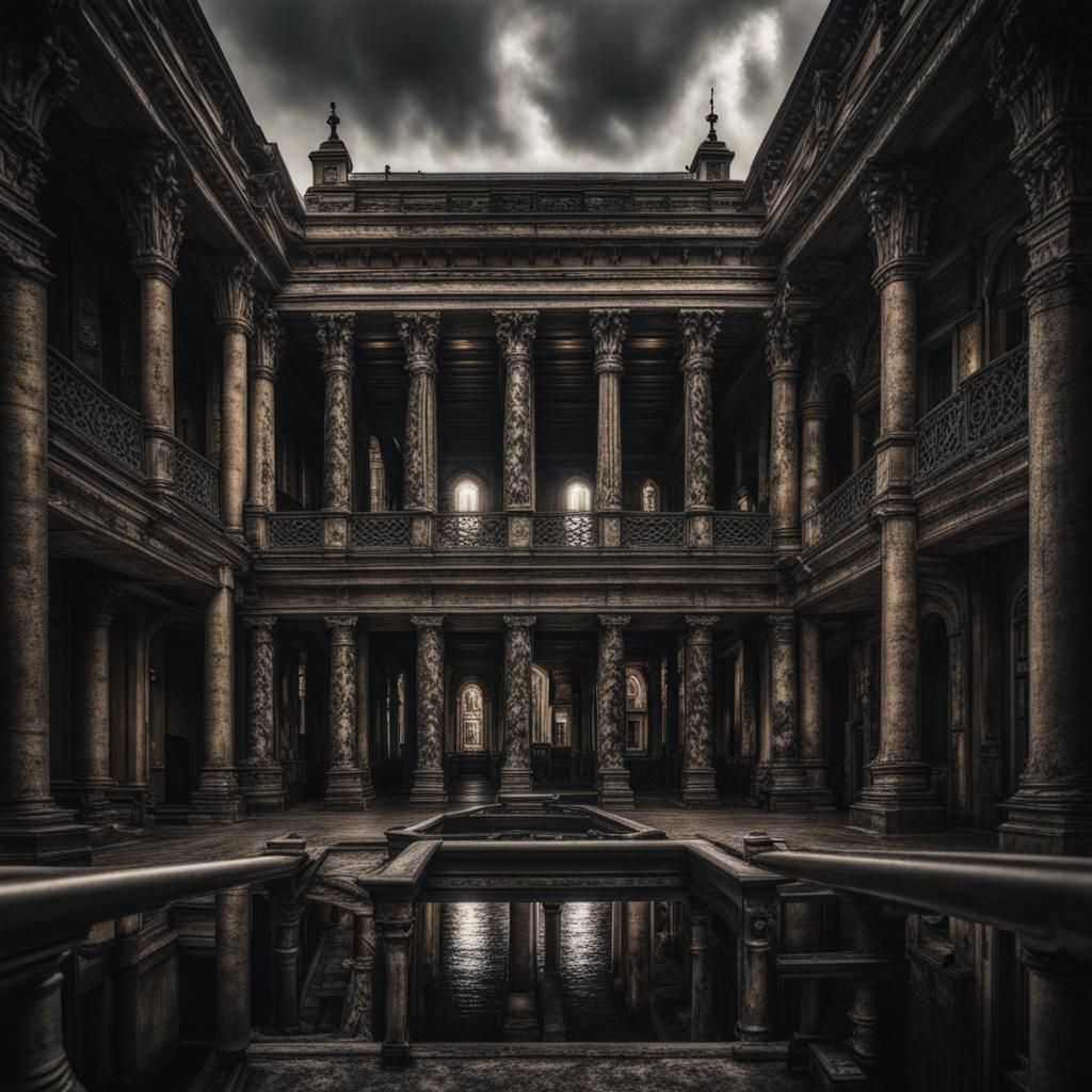 Moody Atmospheric Scene in Hyperrealistic Detail