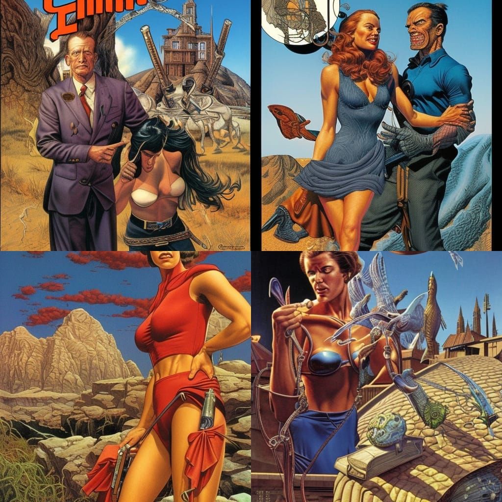 Barbarian Warrior in Classic Fantasy Art Style