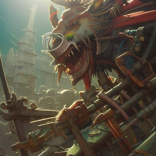 Skaven Character Art in Anime Style