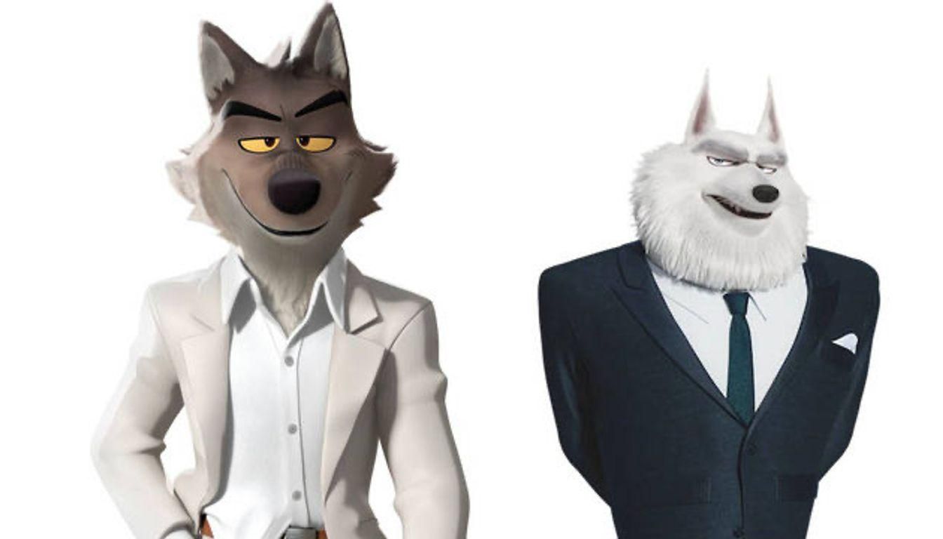 Anthropomorphic Wolf and Tiger Cub in Pastel Colors