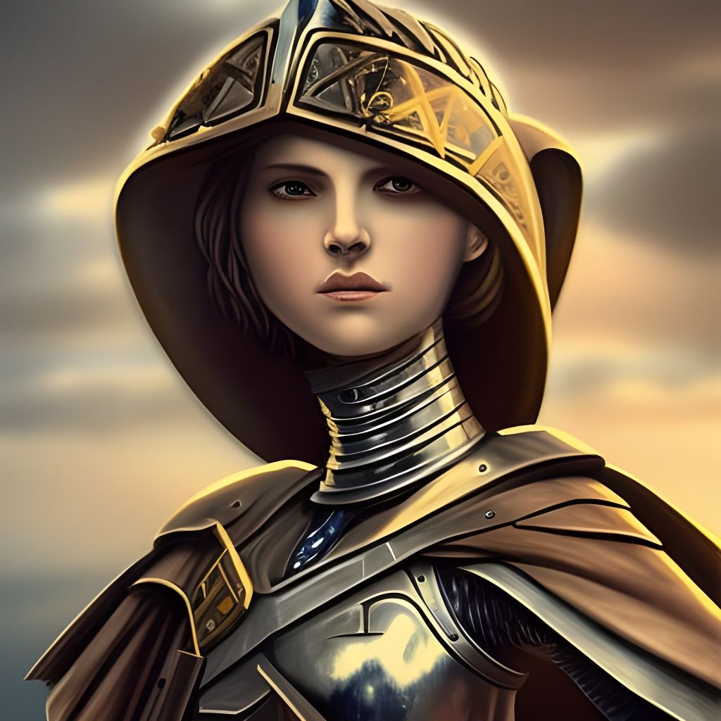 Detailed Matte Painting of Jeanne d'Arc