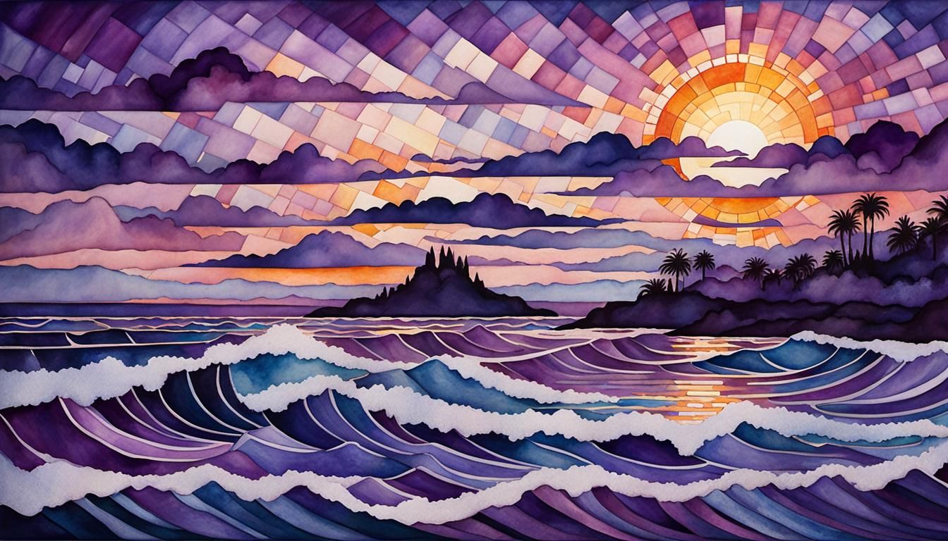 mosaic sunrise