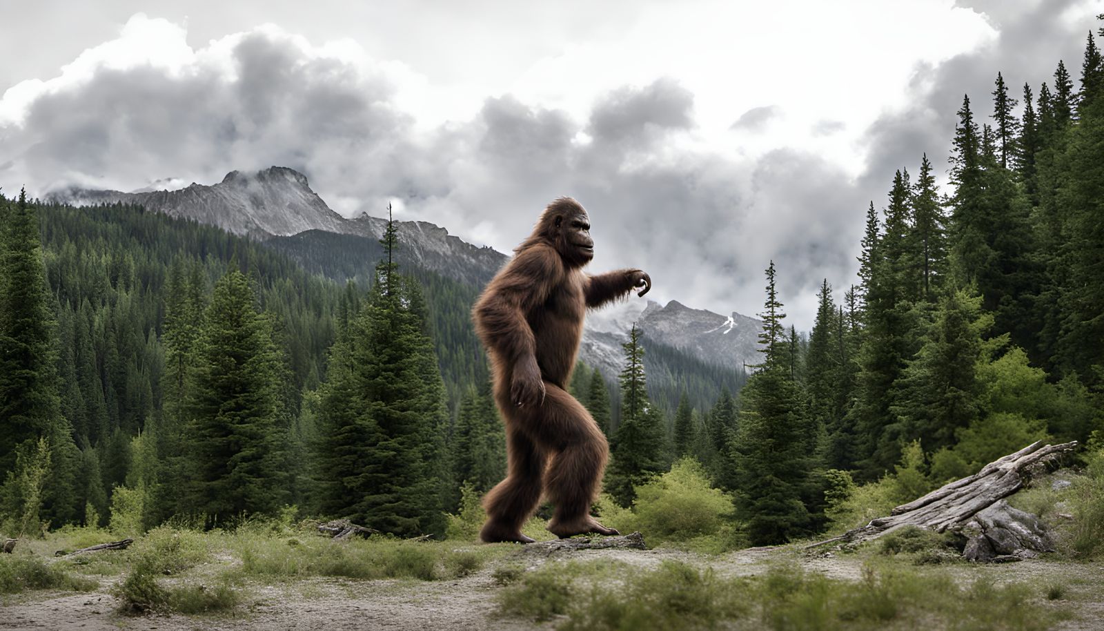 Bigfoot Dancing in the Wilderness
