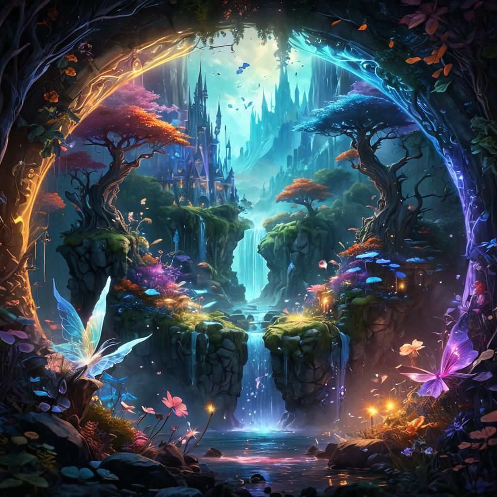 Enchanting Fairy Realm of Mystical Creatures