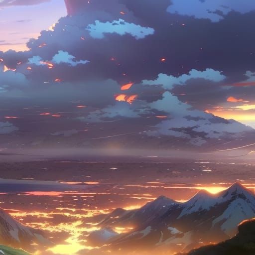 Anime Key Visual in Studio Ghibli Style