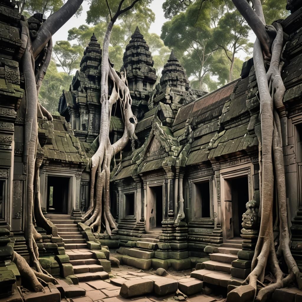 Mystical Cambodian Kingdom: Ancient Stone Pathways