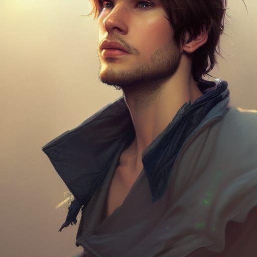 Fairy Tale Love Interest Portrait in Art Nouveau Style