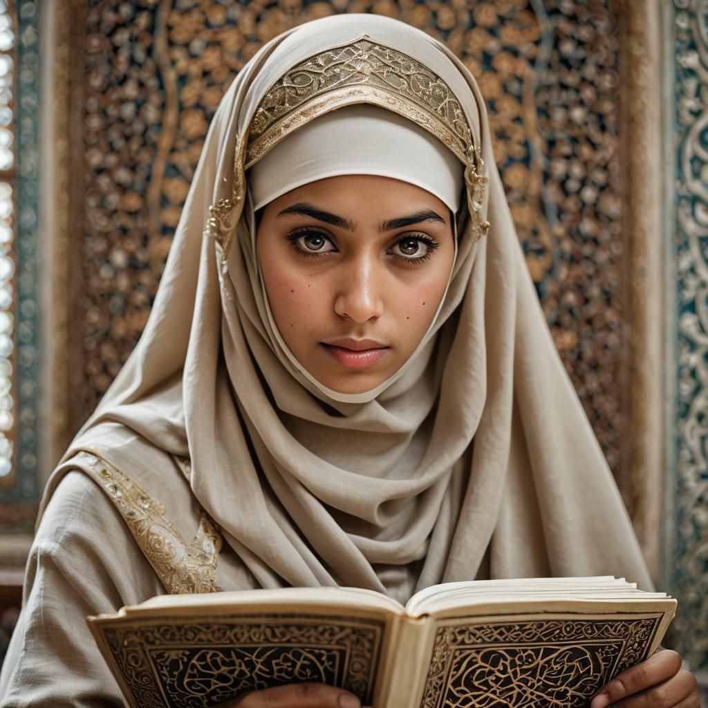 Elegant Niqab Portrait Inspired by Islam