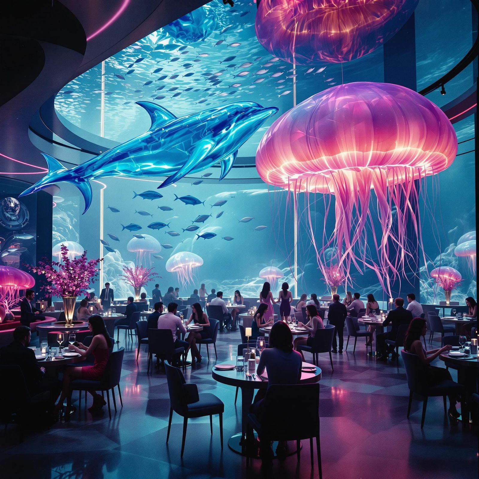 Ethereal High-Tech Dining Experience