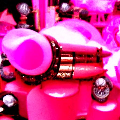 Steampunk Engine with Pink Details