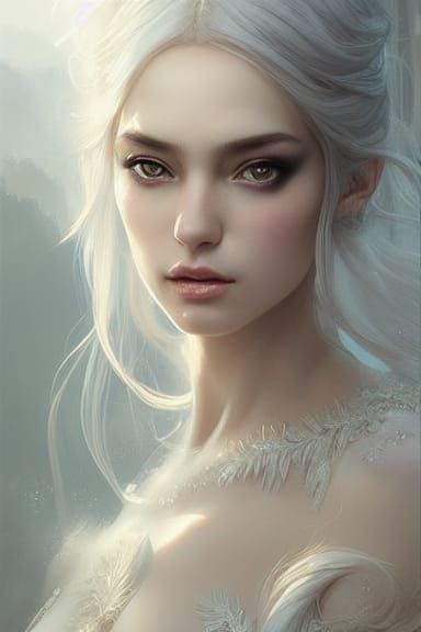 Elegant Queen of Dawn in Crystal Dress
